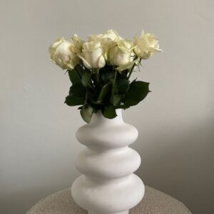 White Bubble Cloud Vase – Premium Large Sculptural Decor